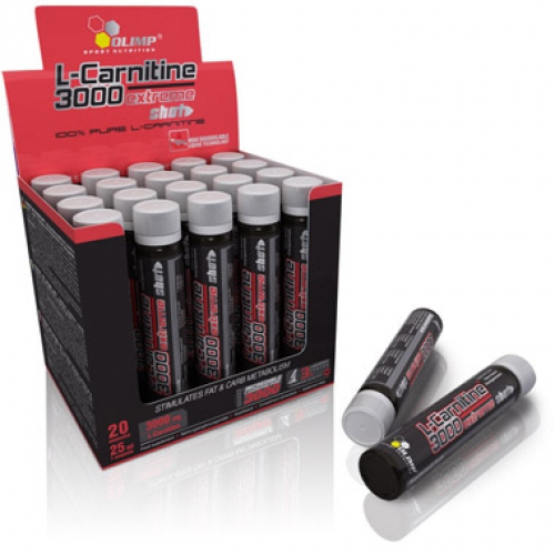 Olimp L-Carnitine 3000 Extreme Shot, 20 Ampullen