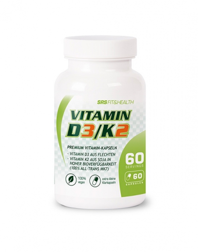 SRS Vitamin D3/K2, 60 Kapseln